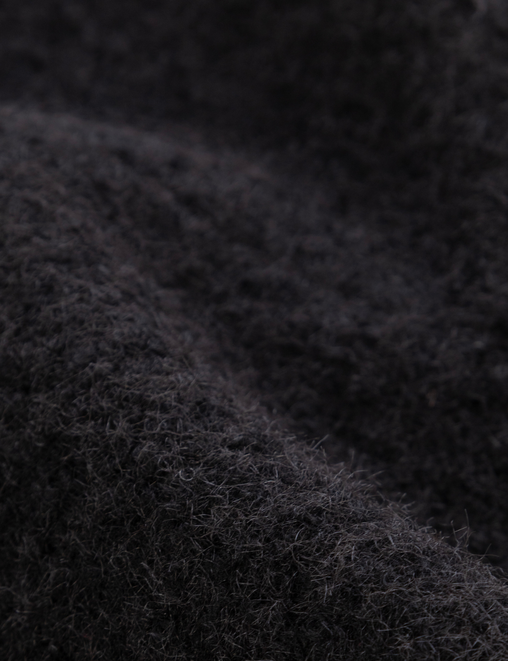 Abrigo bouclé Alba Negro