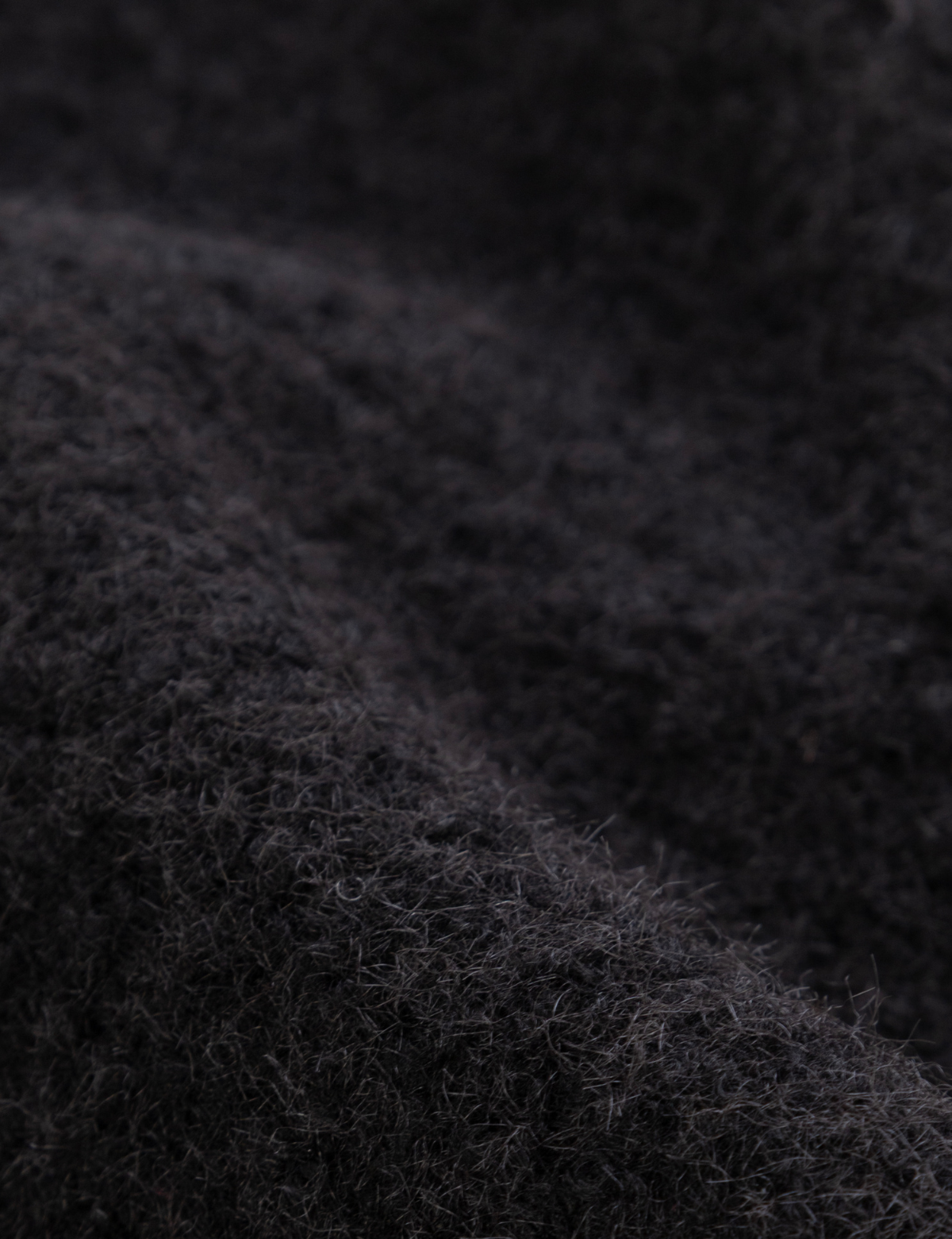 Abrigo bouclé Alba Negro