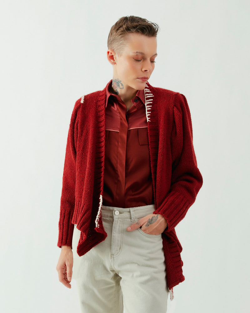 Tejido Cruzado Cratos burdeo