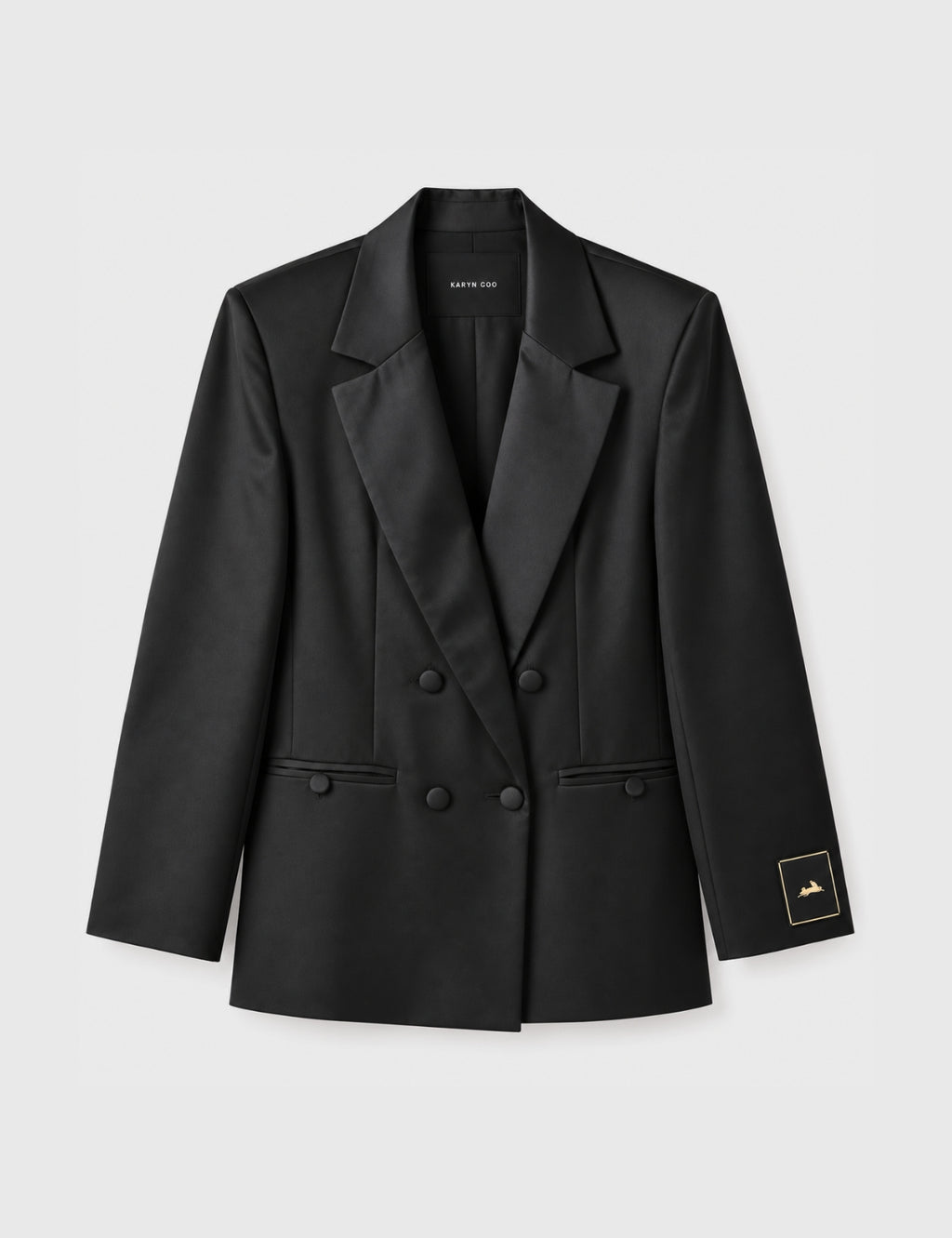 Blazer Raso Celine Negro