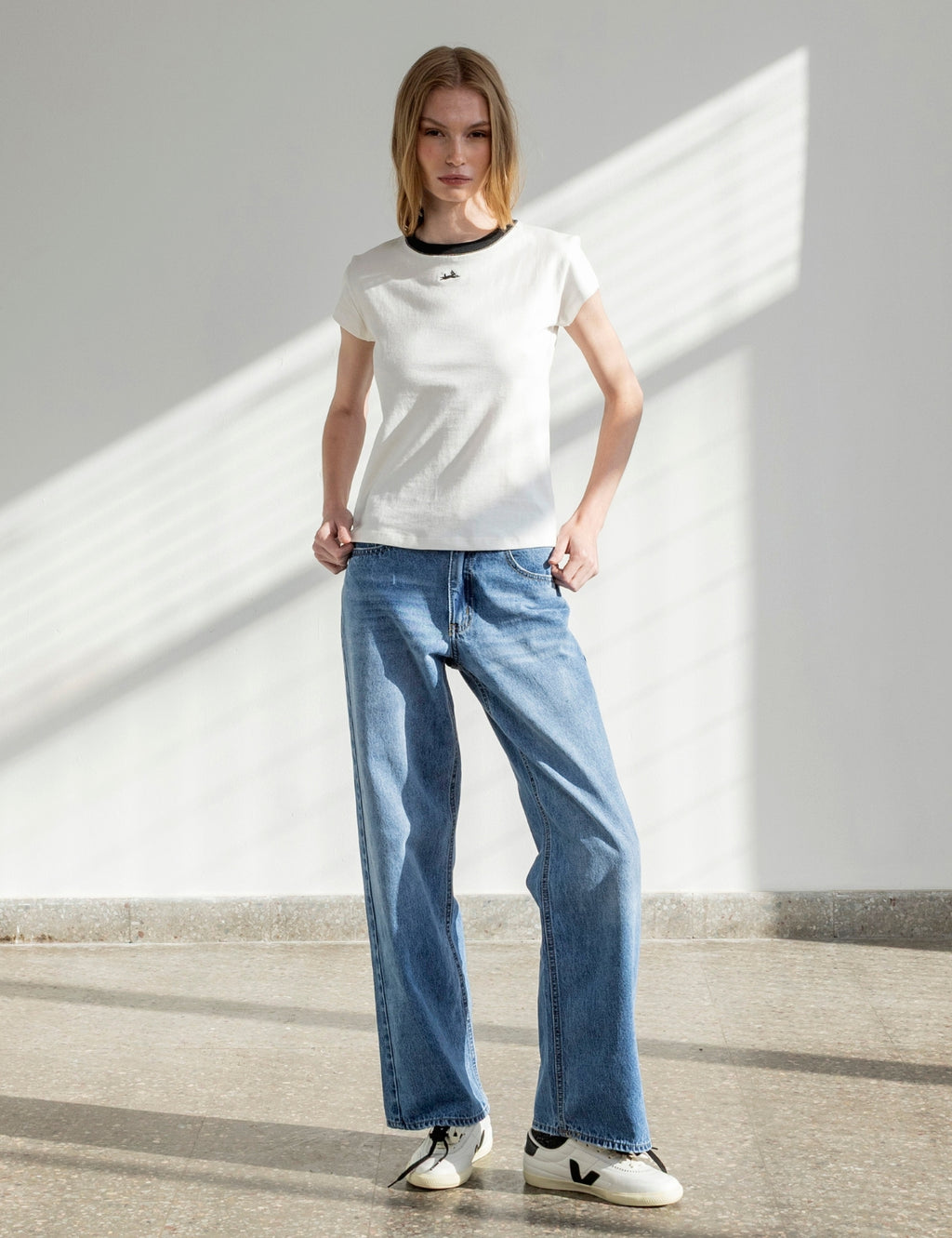 Polera Algodón Rivera Crudo