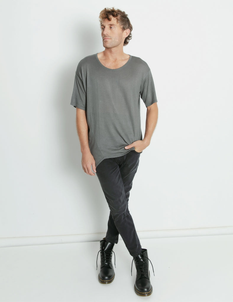 Polera tejida Norton gris