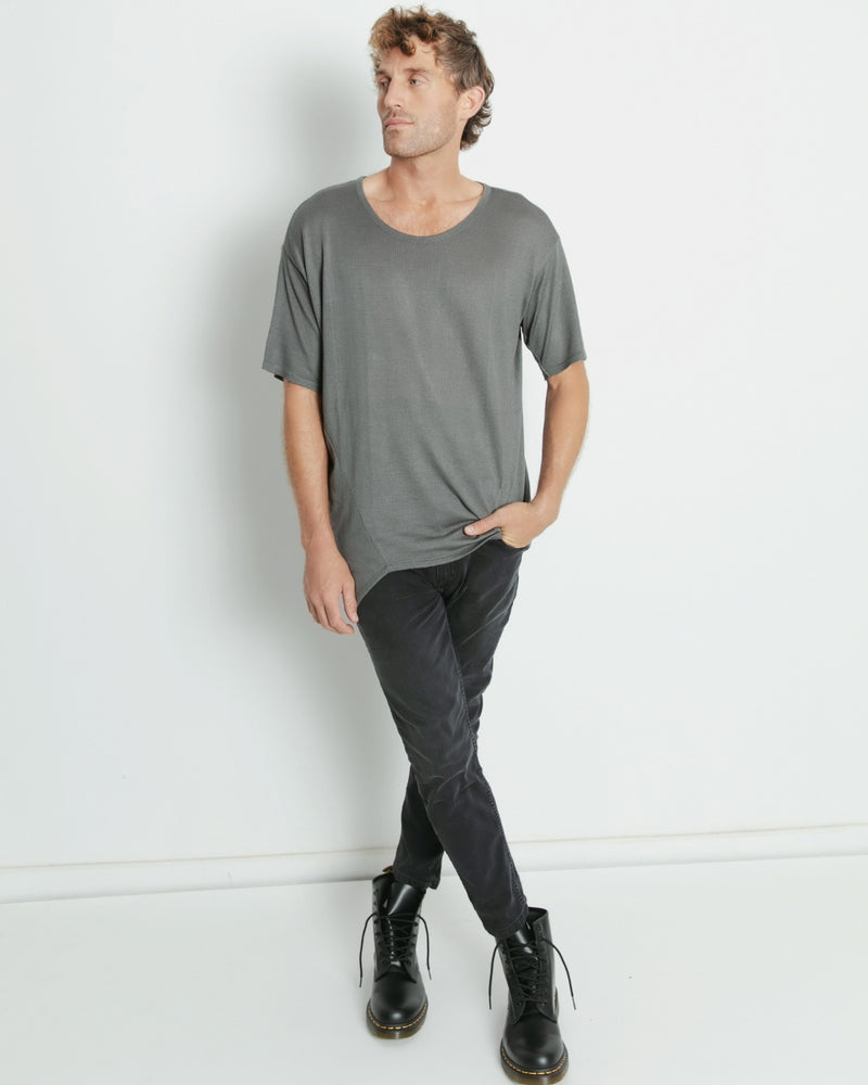 Polera tejida Norton gris