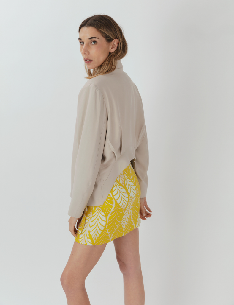 Falda Anakena Premium Hojas Amarillo