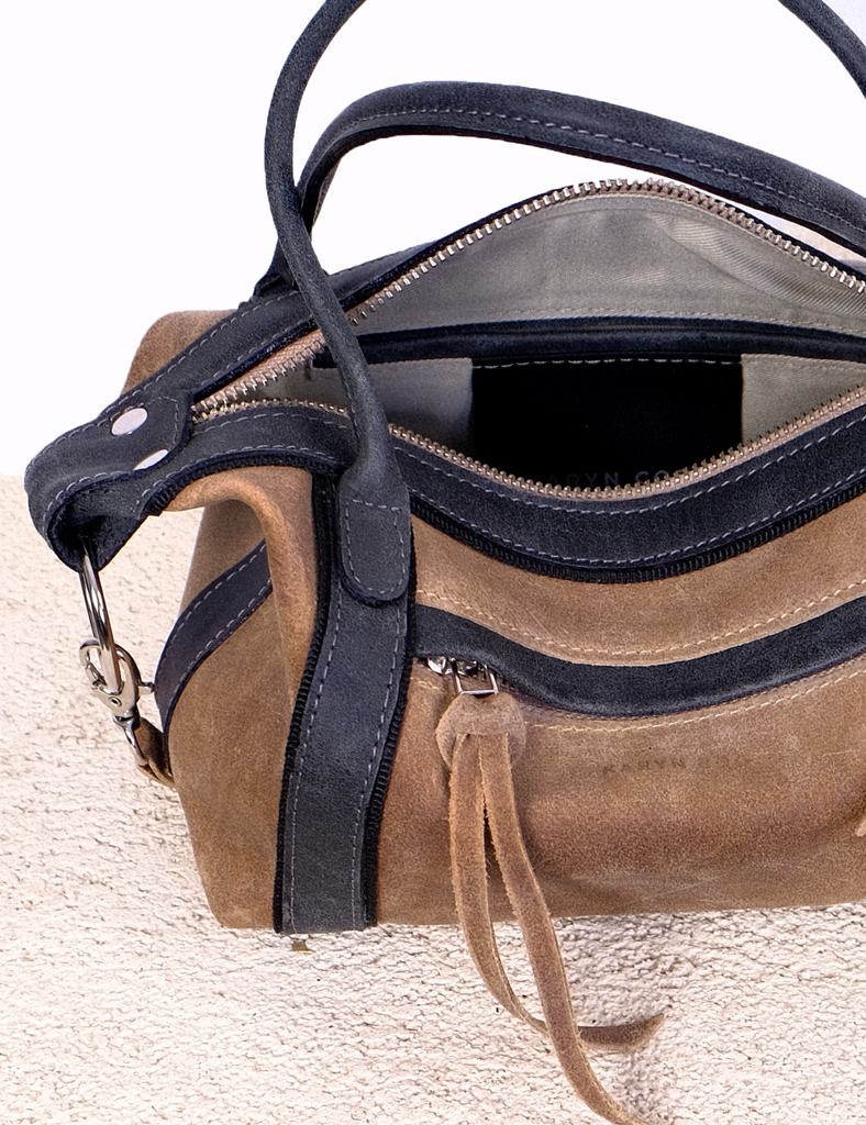 Cartera mini Diana Toffee y Humo