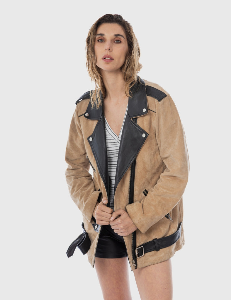 Biker Naomi Oversize Reno Habano