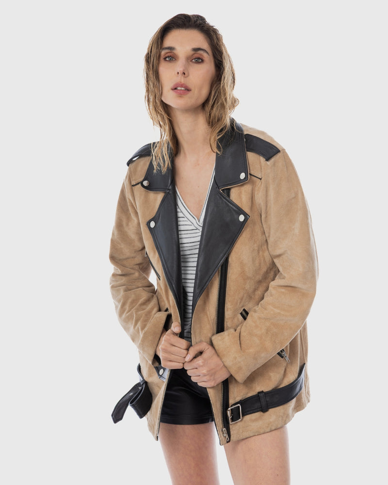 Biker Naomi Oversize Reno Habano