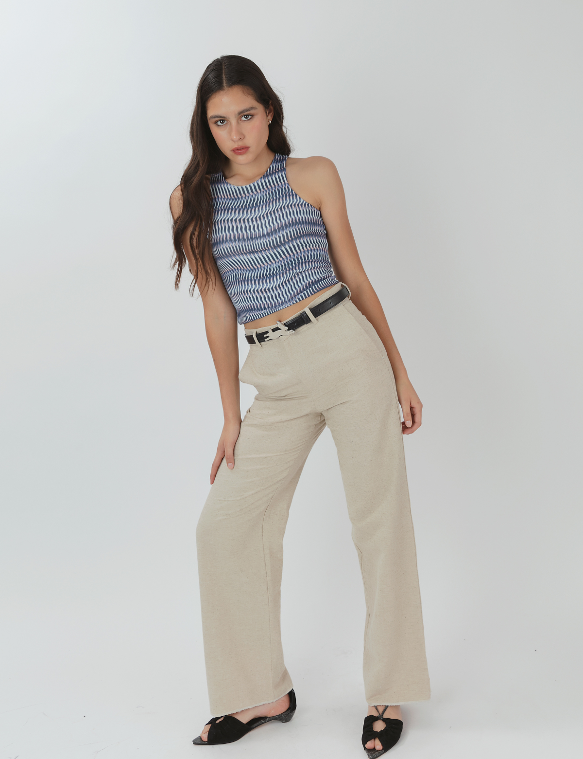 Pantalón Recto Casopeia Beige