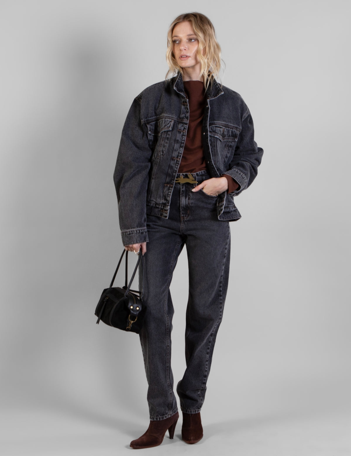 Chaqueta Denim Michael Negro