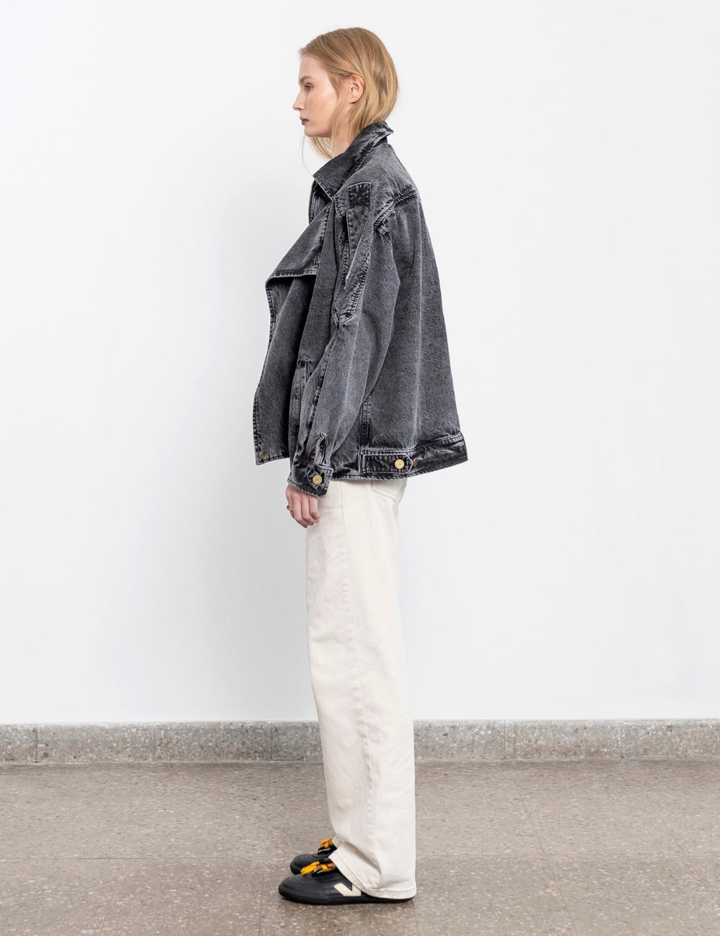 Chaqueta Denim Santos Negro