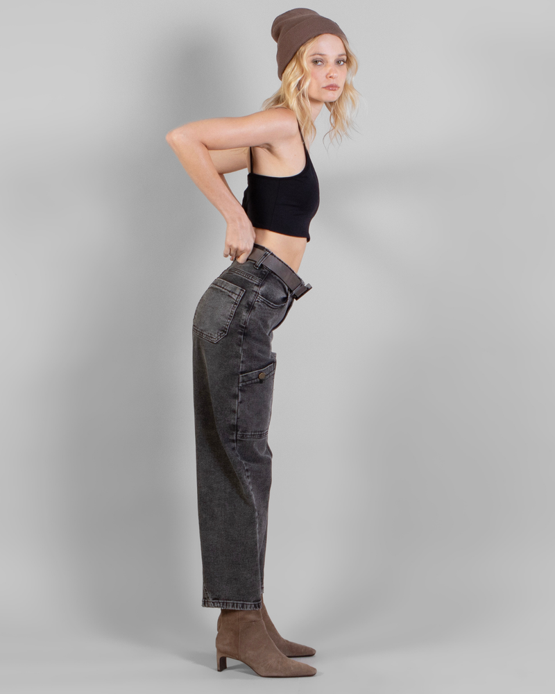 Jeans Barrel Negro