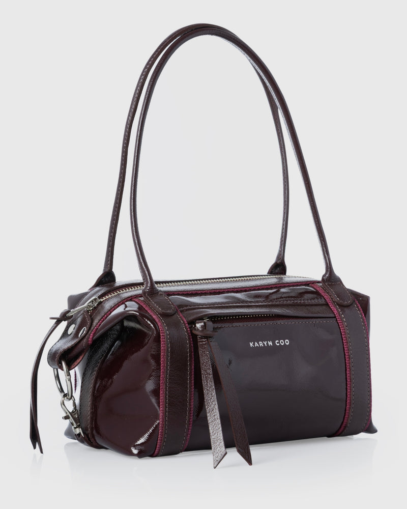 Cartera Diana Mini Granate Charol