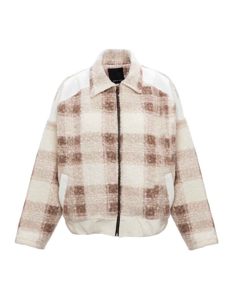 Chaqueta bomber corderito Trinity beige