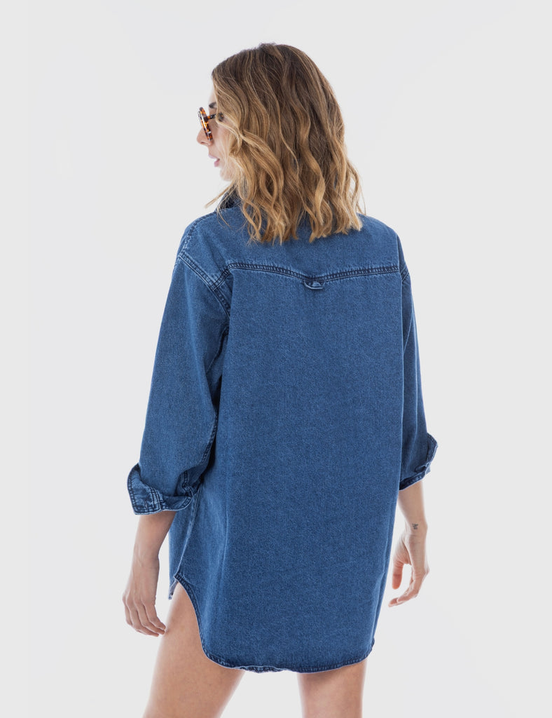 Camisa sustentable Caroline Azul