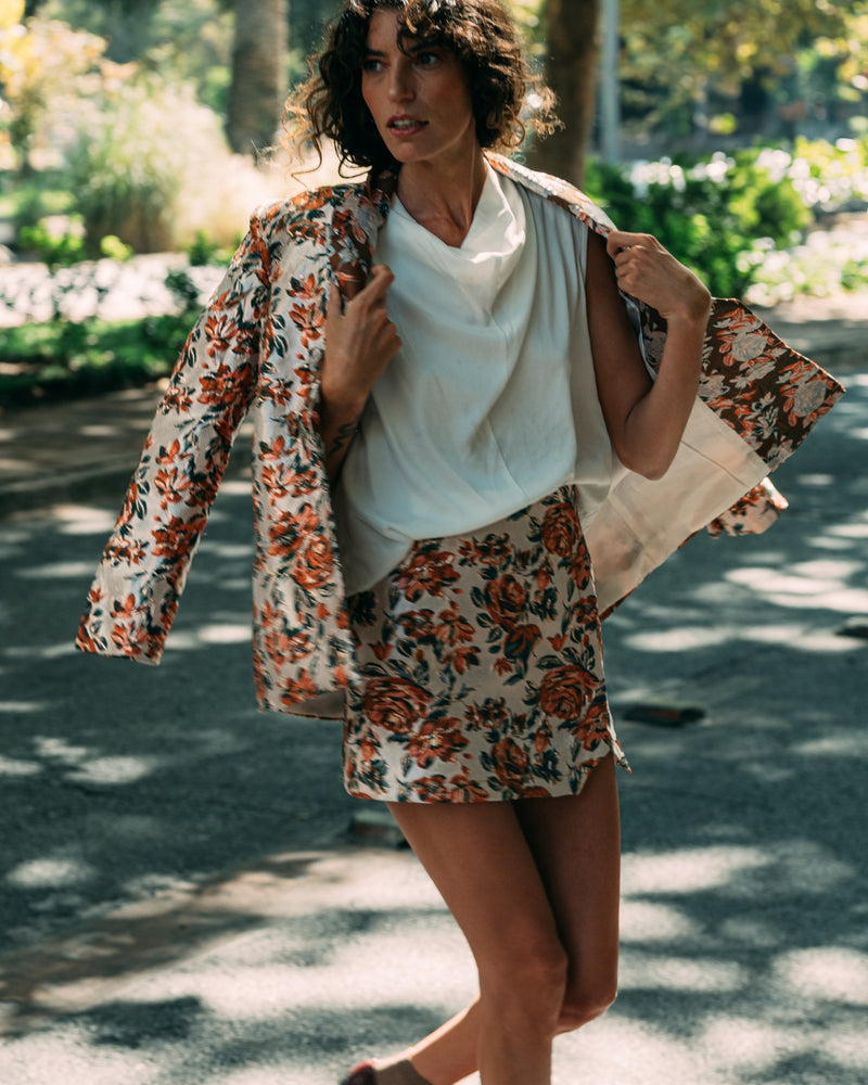 Mini falda brocato Begonia