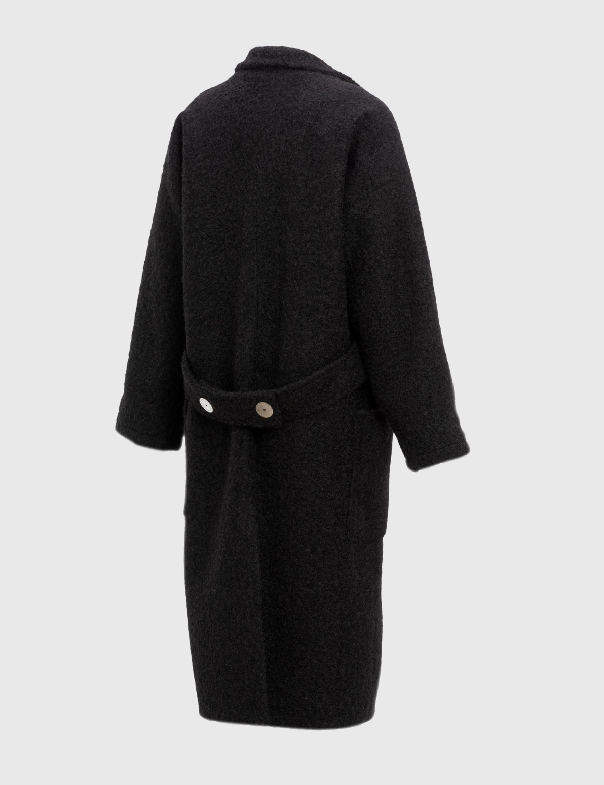 Abrigo bouclé Alba Negro