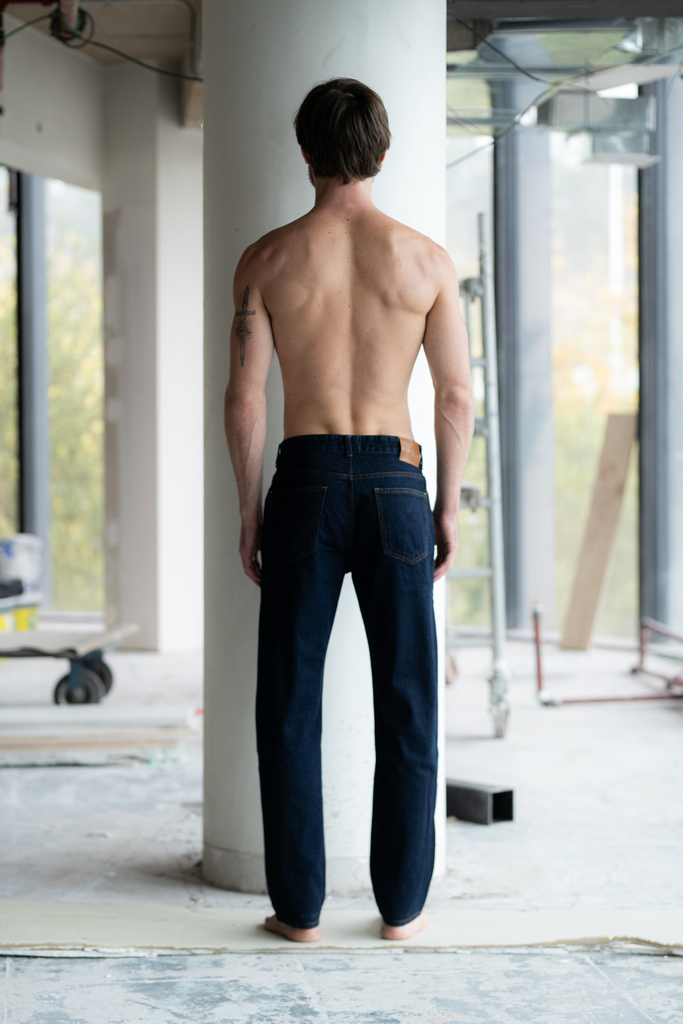 Jeans recto Dante azul indigo