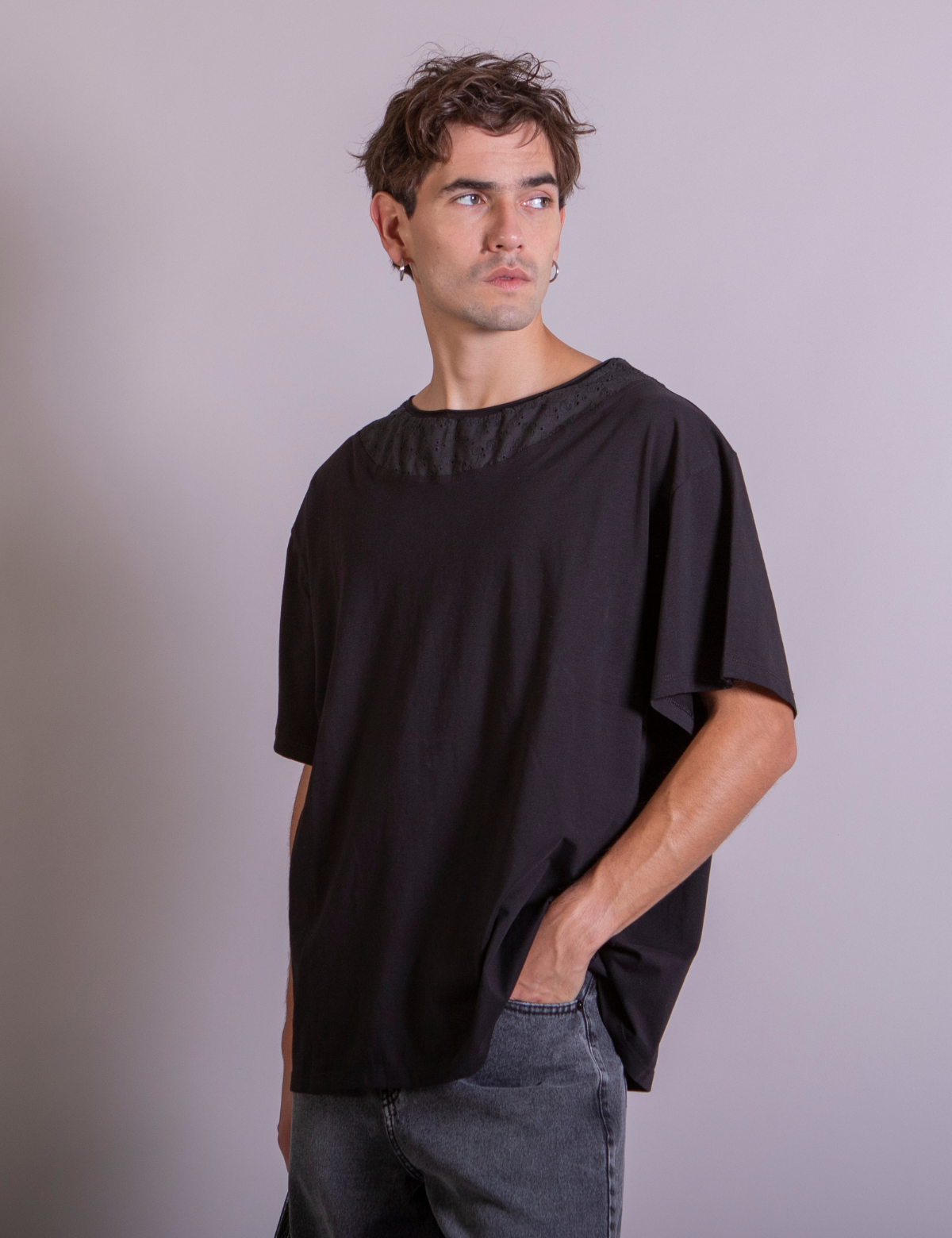 Polera Raíz Lenny Negra