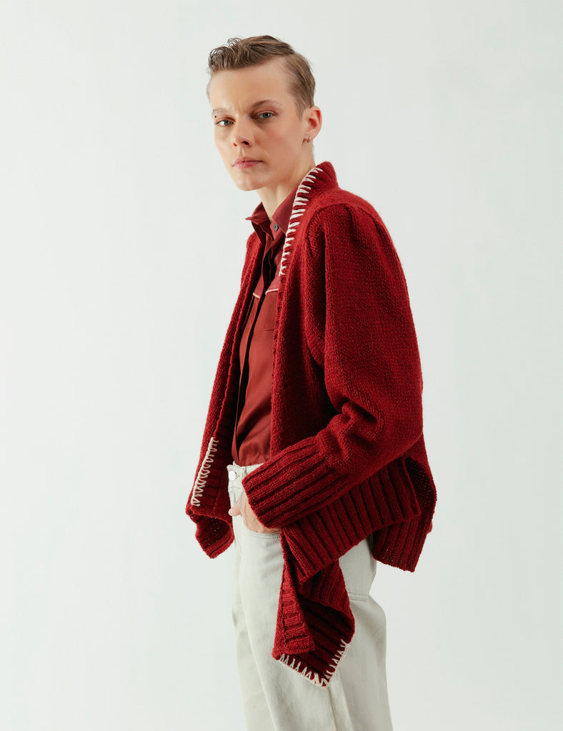 Tejido Cruzado Cratos burdeo