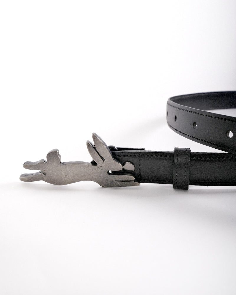 Cinturón Lapin negro plata