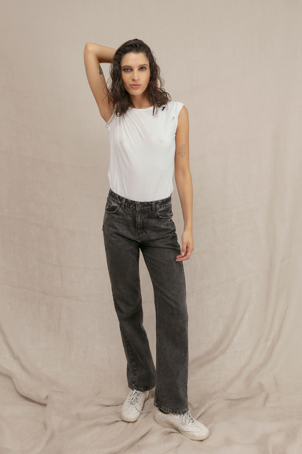 Jeans straight Parma negro