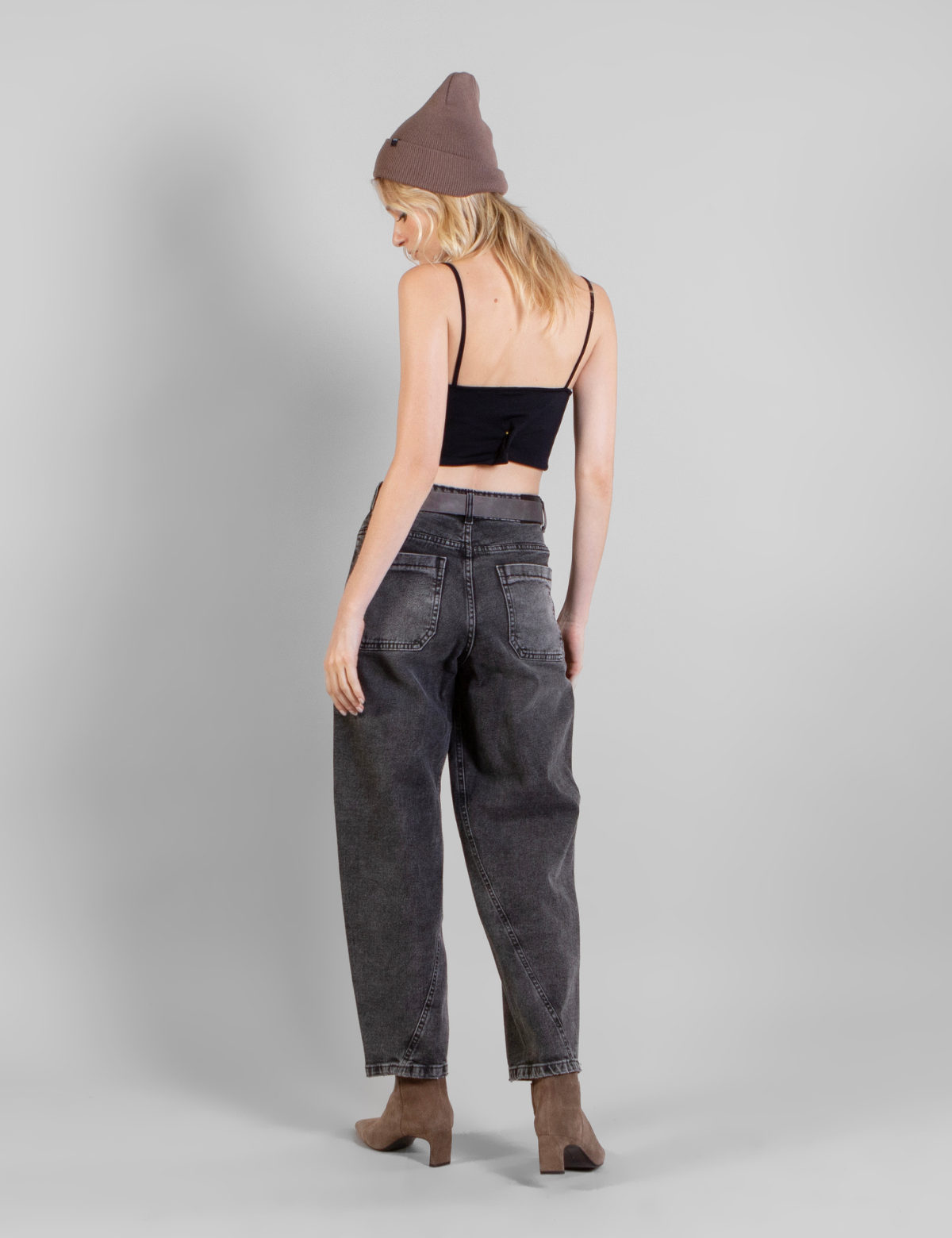 Jeans Barrel Negro