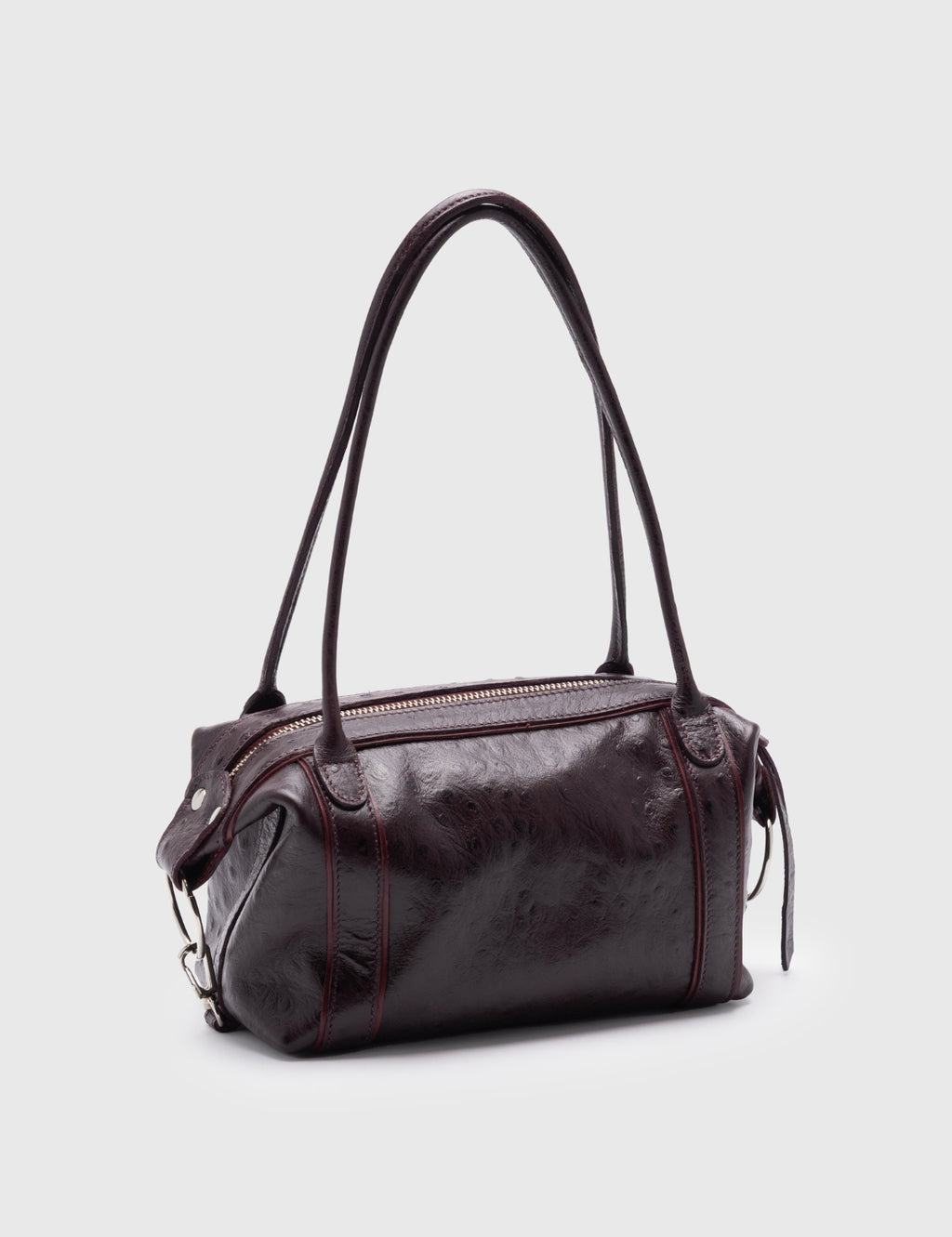 Cartera Diana Mini Avestruz Granate