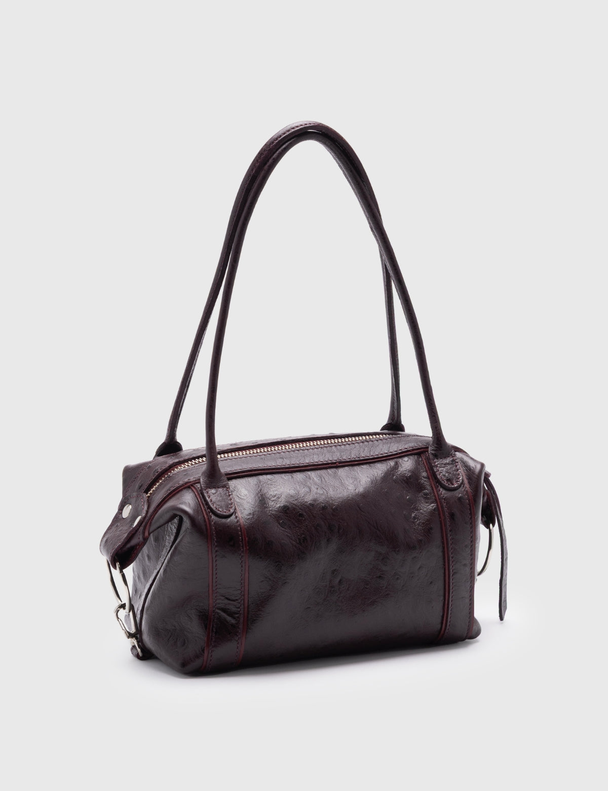 Cartera Diana Mini Avestruz Granate