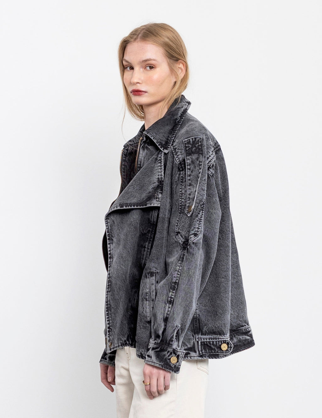 Chaqueta Denim Santos Negro