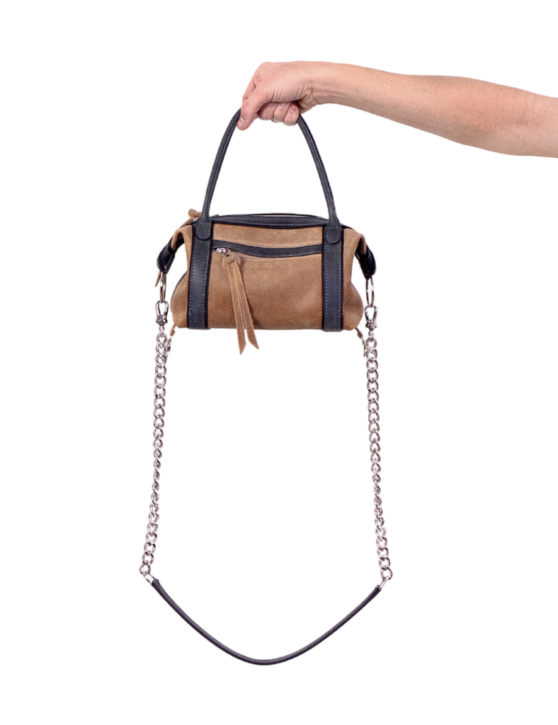 Cartera mini Diana Toffee y Humo