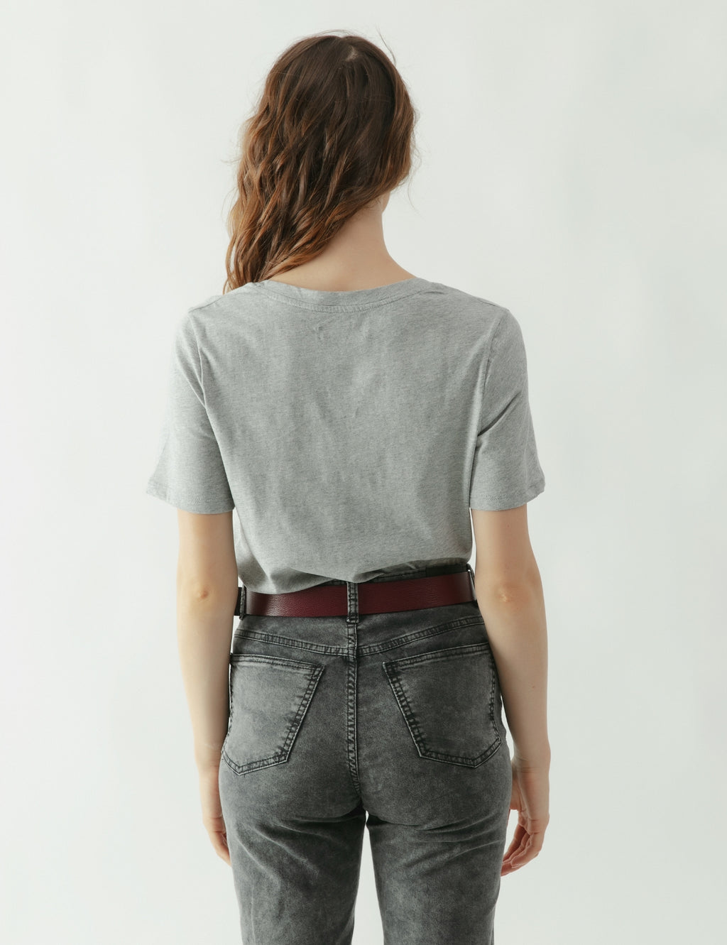 Polera viscosa Kate gris