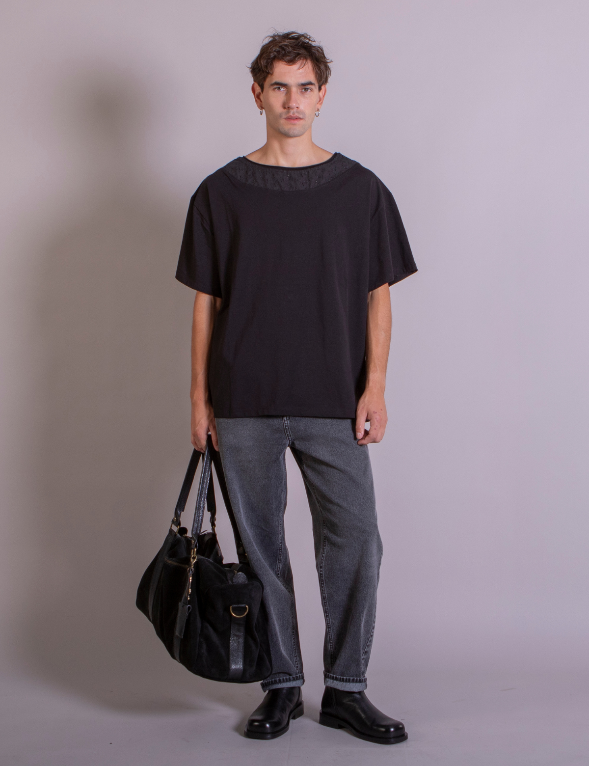 Polera Raíz Lenny Negra