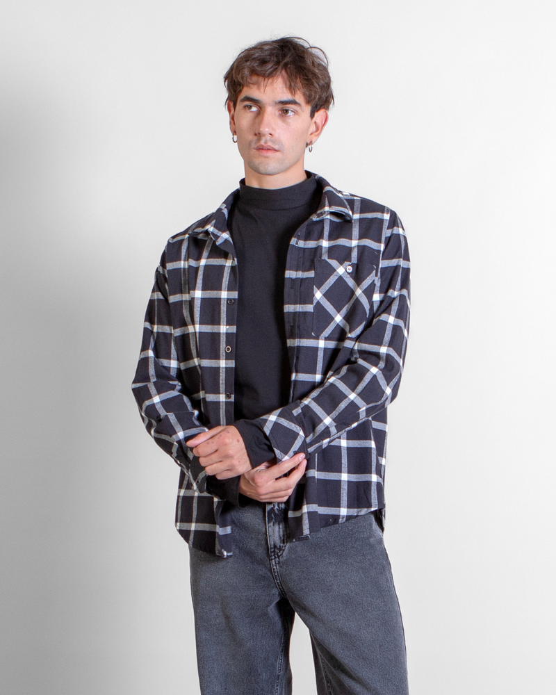 Camisa Escocesa Dandy Negro