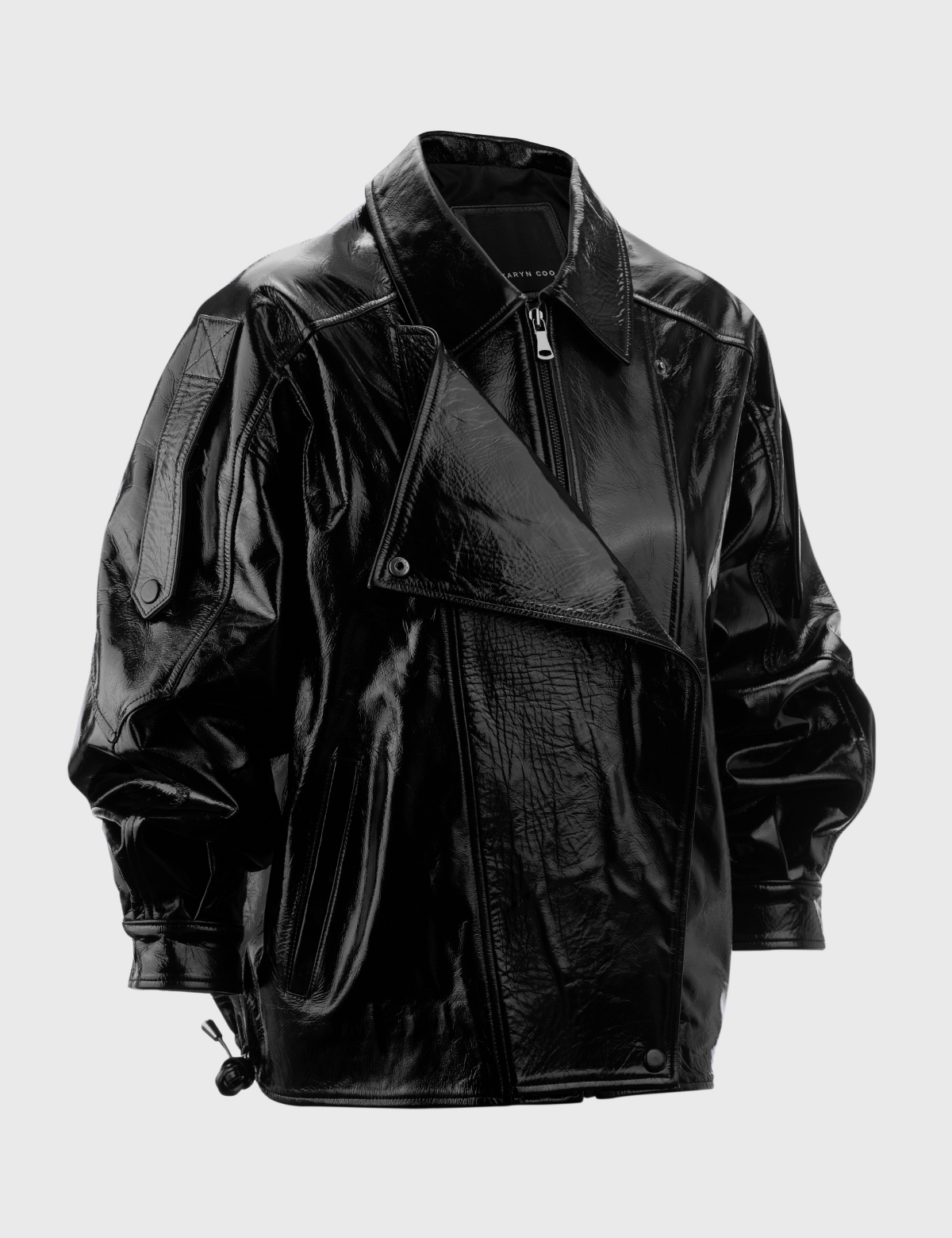 Chaqueta Santos Charol Negro