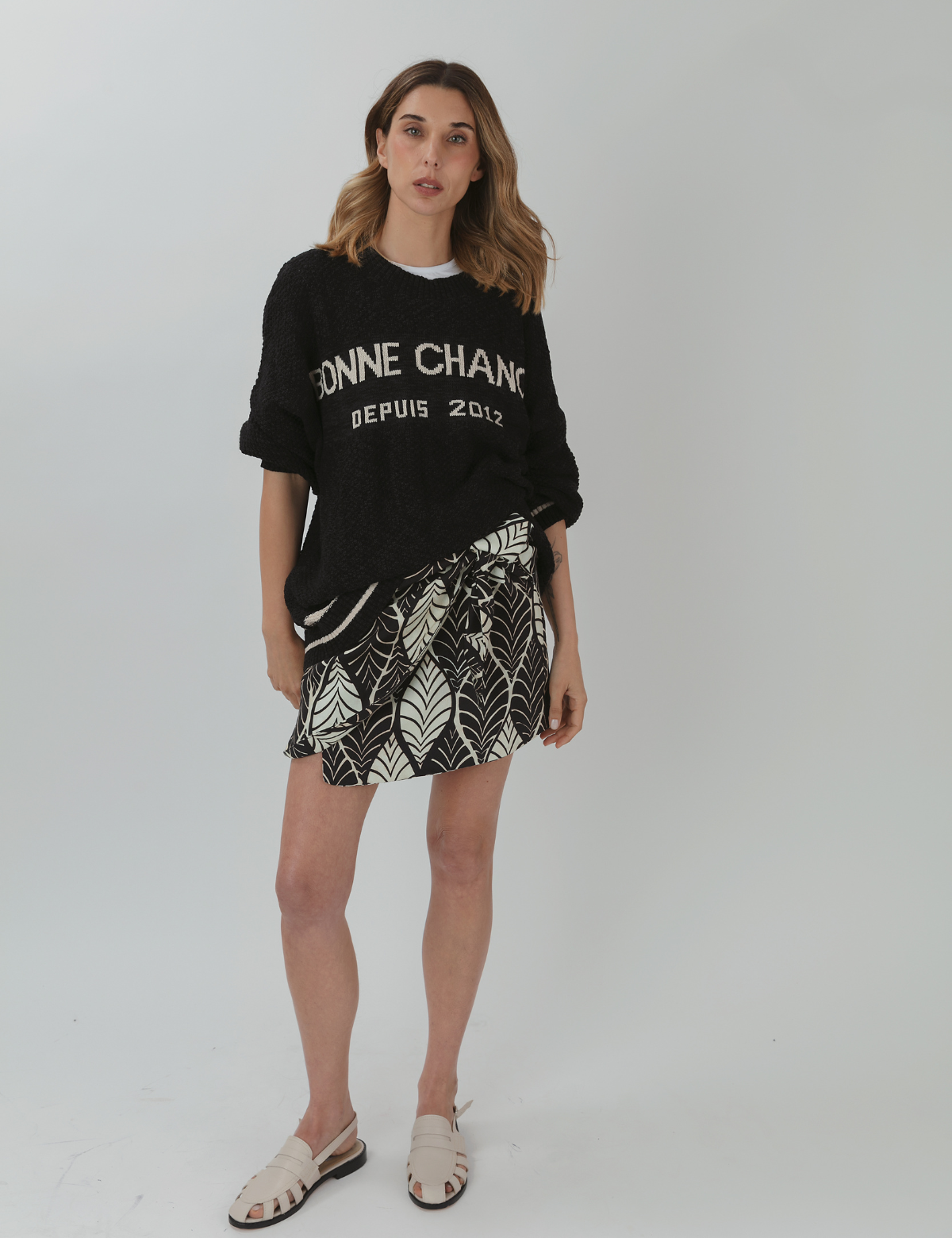 Tejido Bonne Chance negro