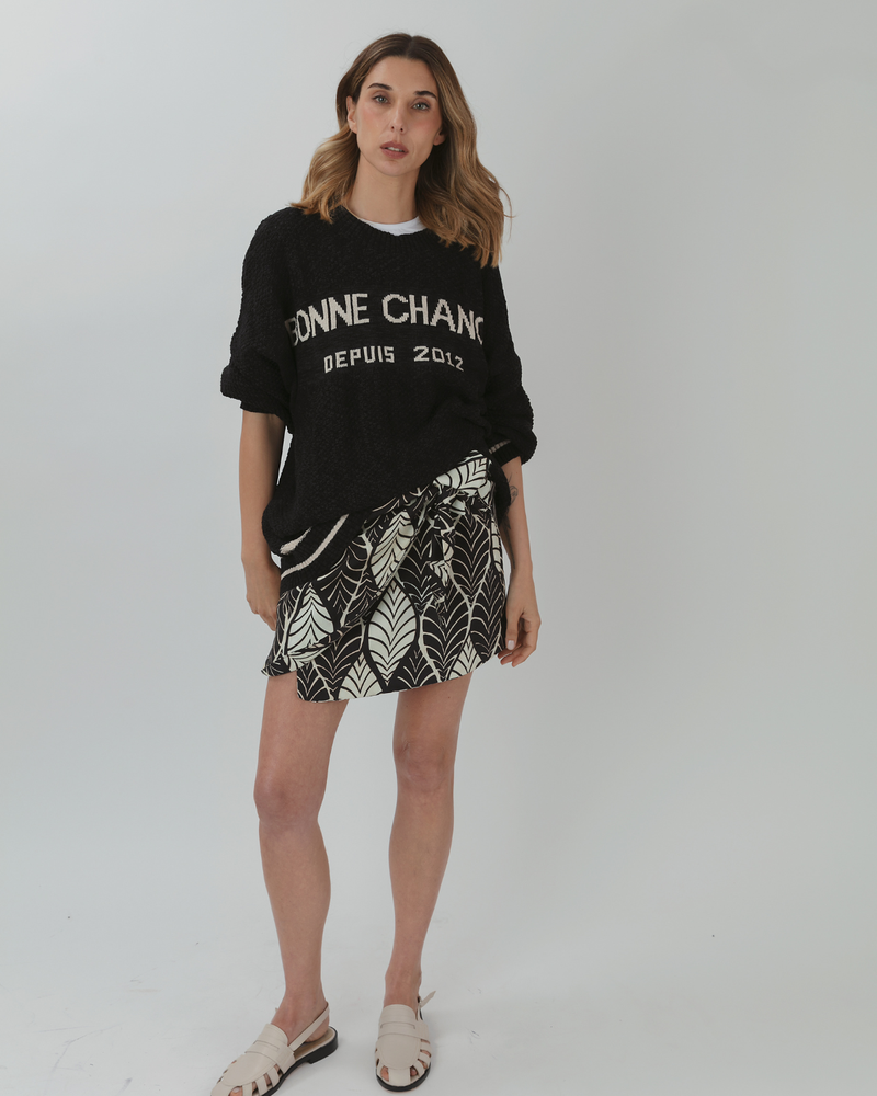 Tejido Bonne Chance negro