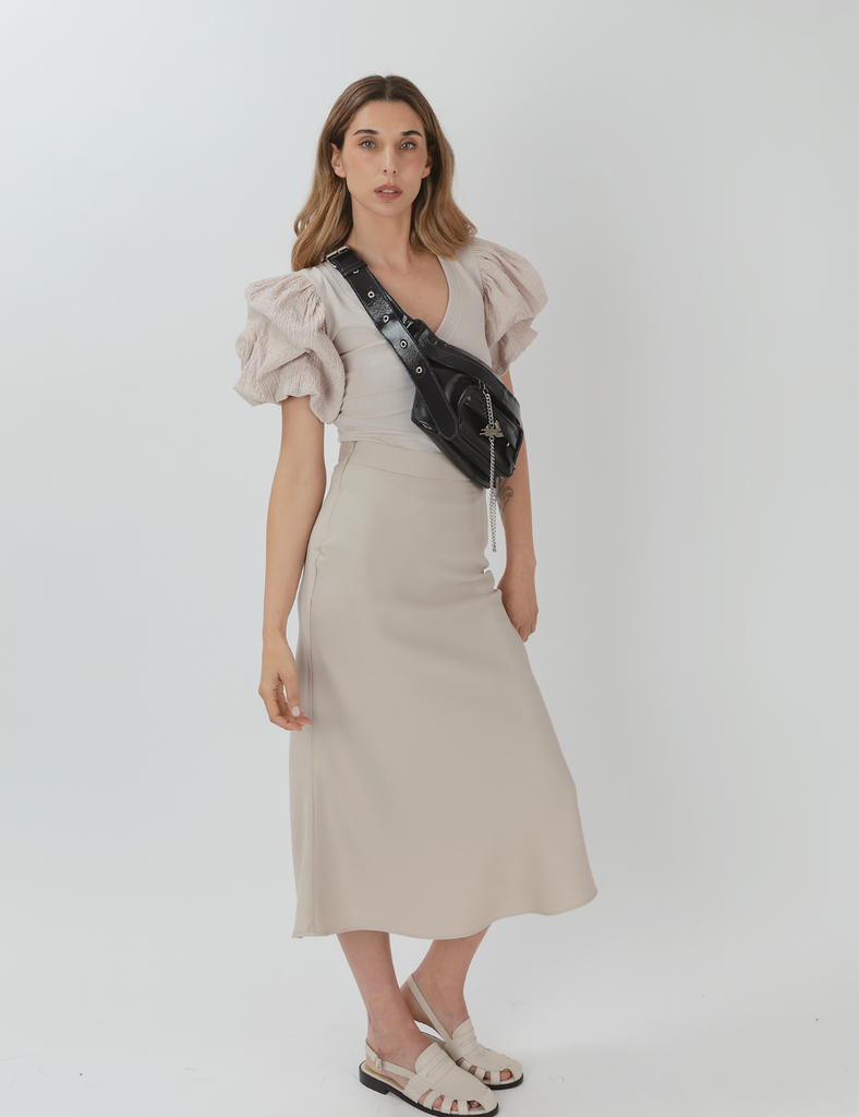 Falda Sesgo Suri Beige