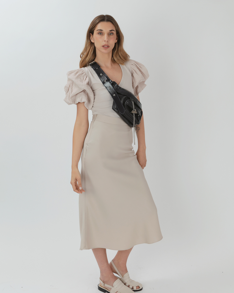 Falda Sesgo Suri Beige