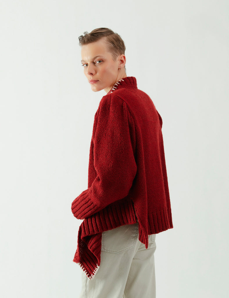 Tejido Cruzado Cratos burdeo