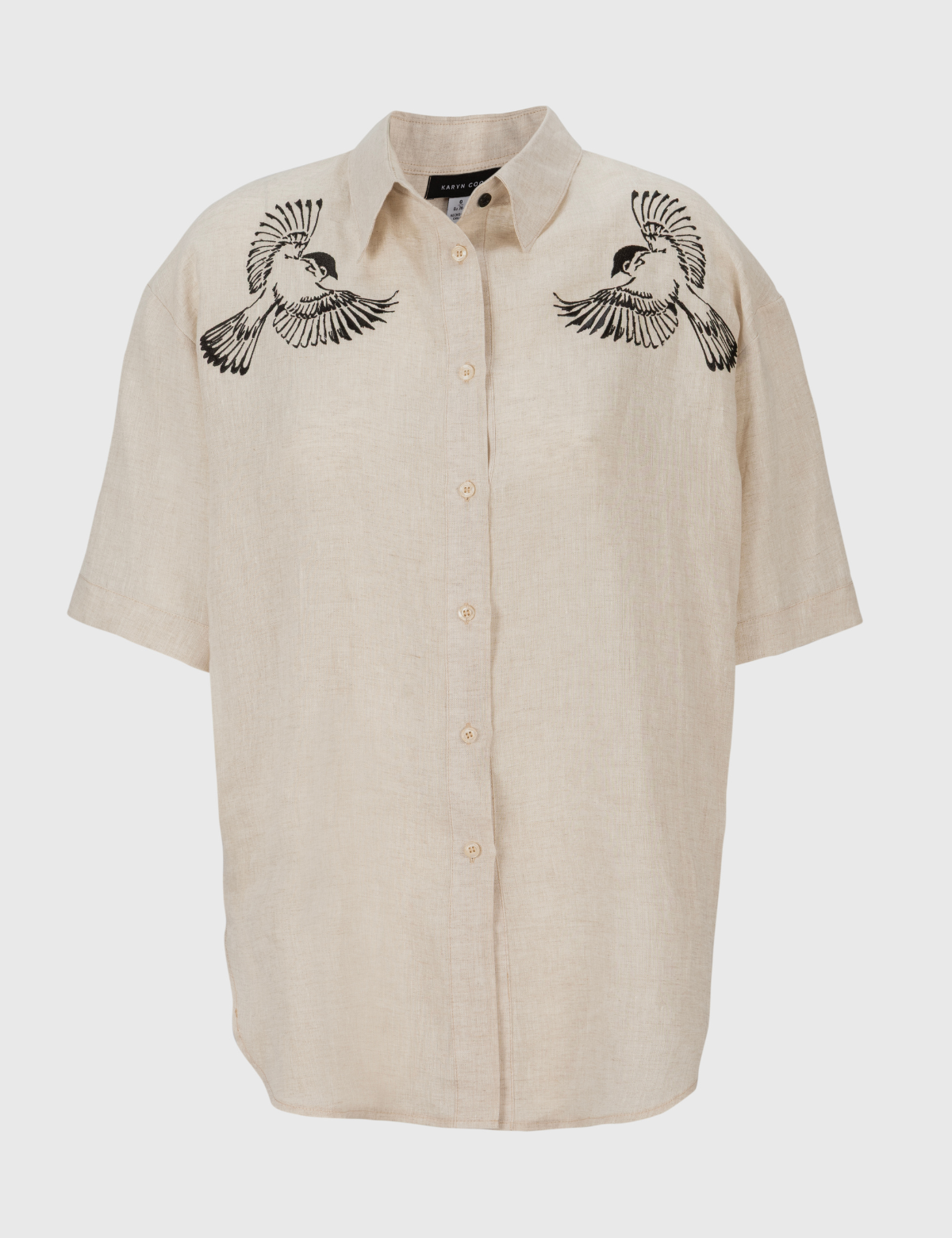 Camisa blusa lino Lisa arena