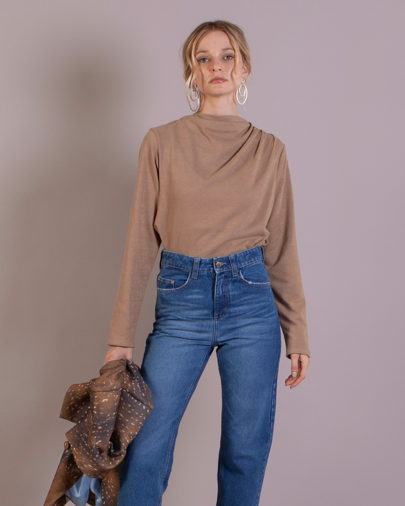 Polera Beatle Noelia Camel