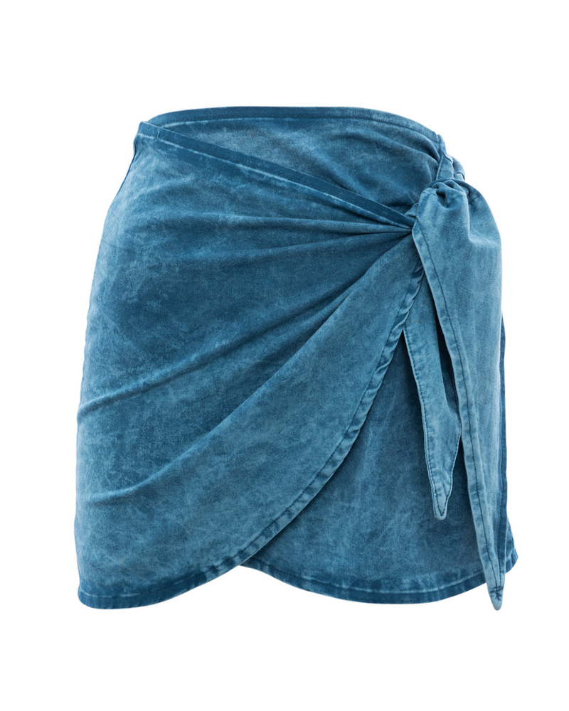 Falda gabardina Anakena indigo