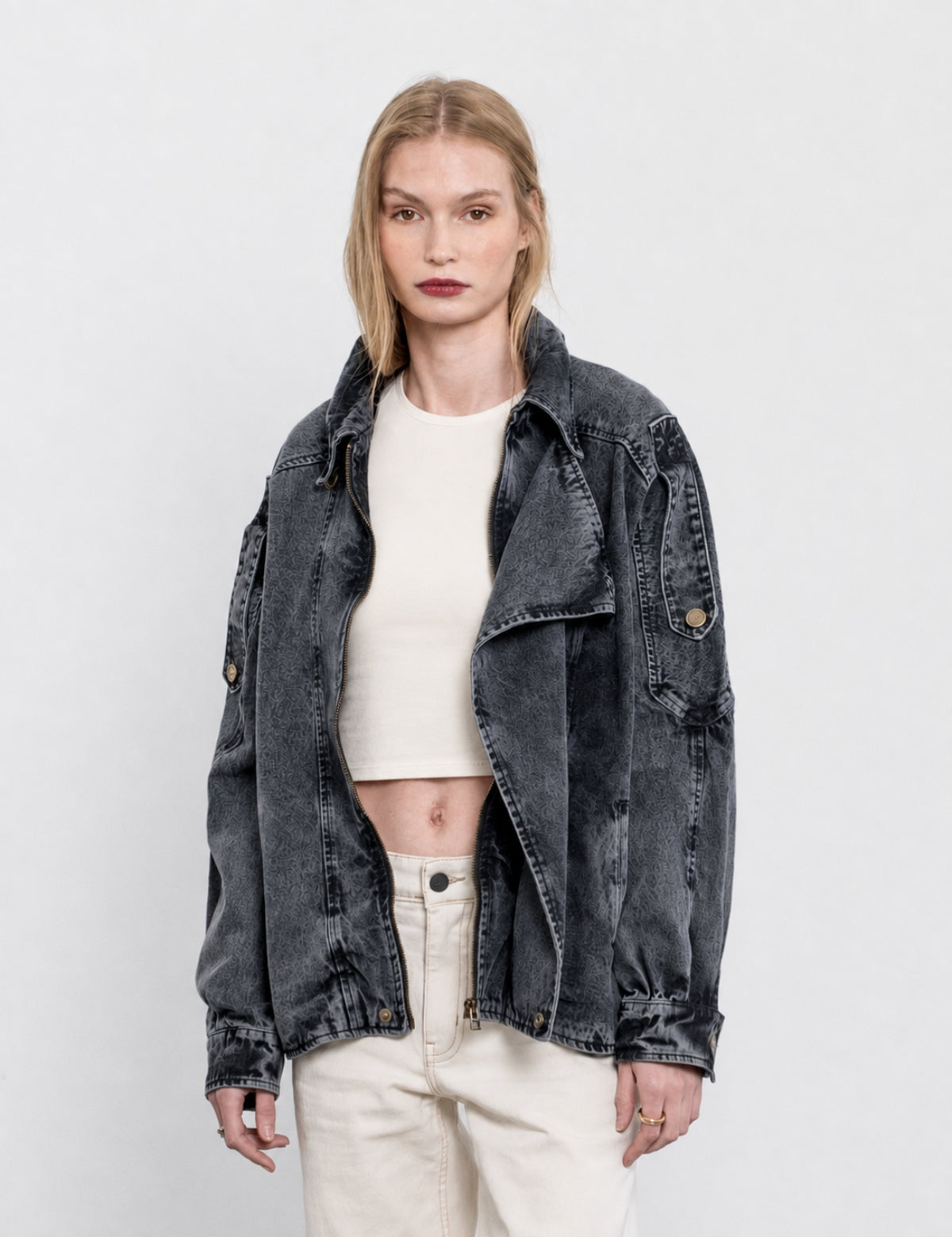 Chaqueta Denim Santos Negro