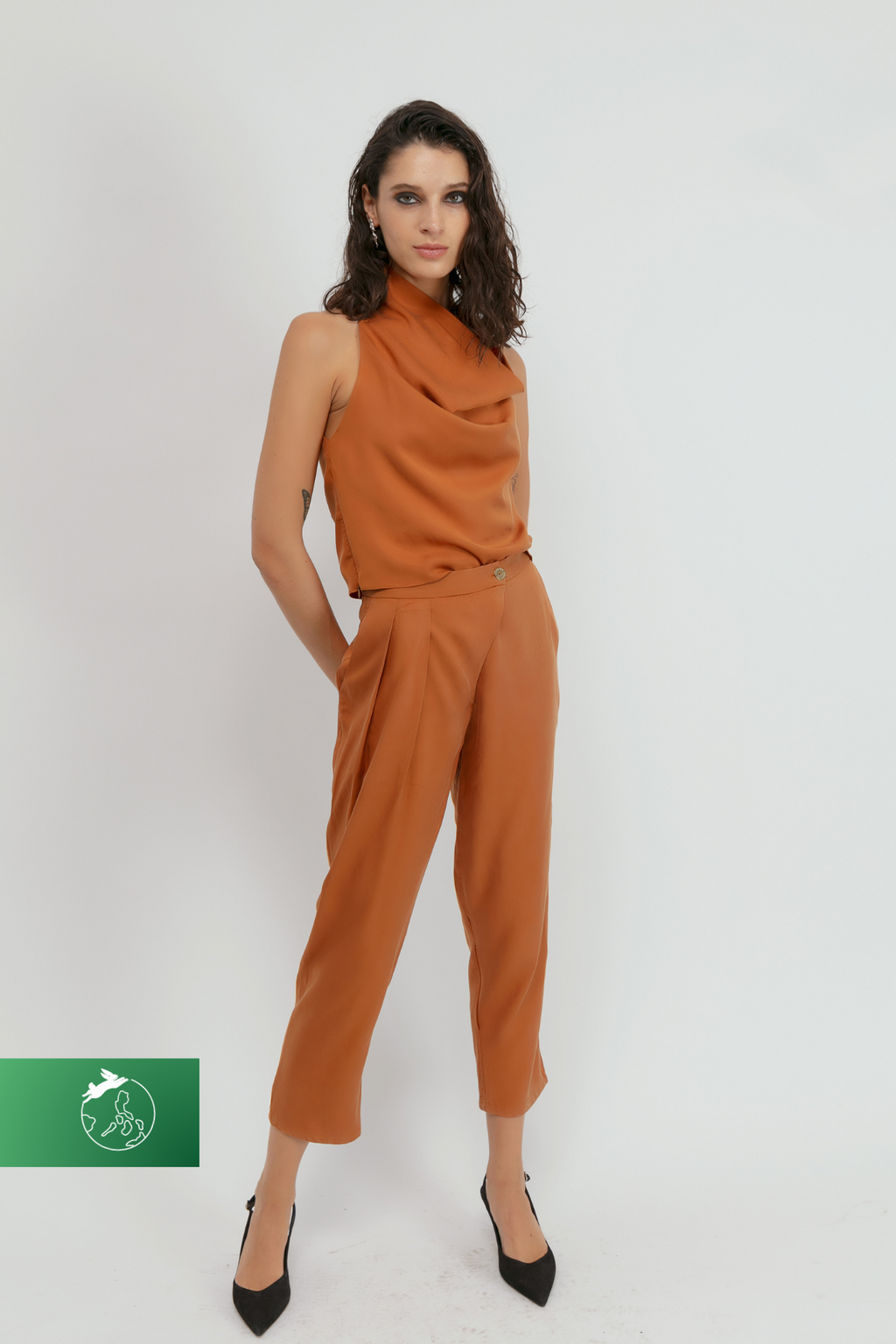 Pantalón Tencel Tiny camel
