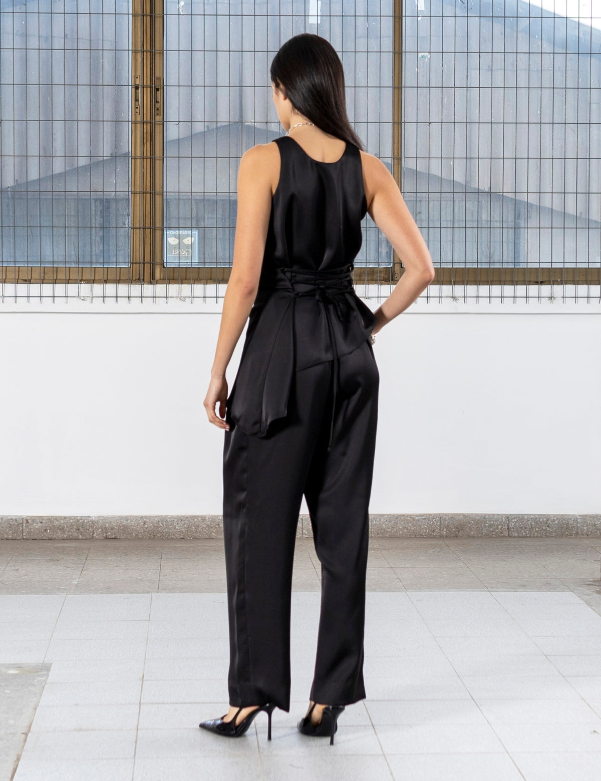 Blusa Raso Celina Negro