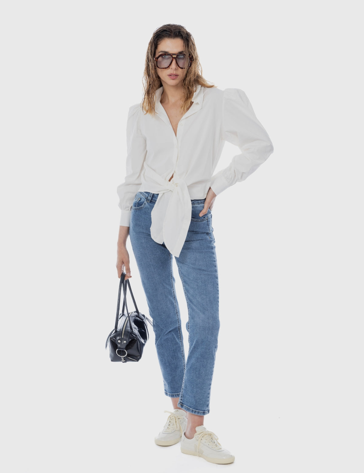 Jeans skinny light sustentable Renata Celeste