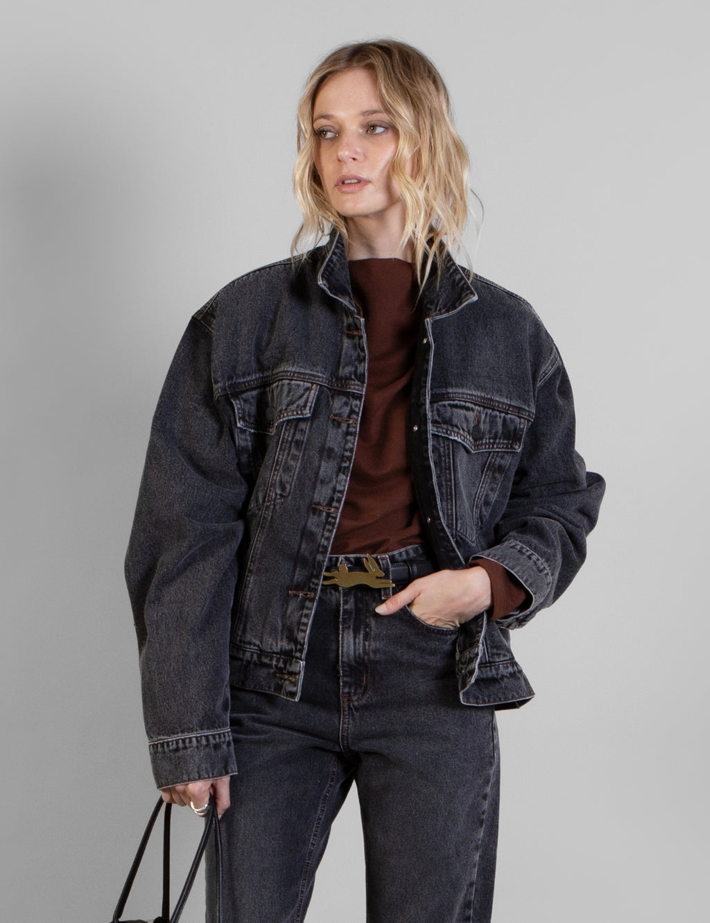 Chaqueta Denim Michael Negro