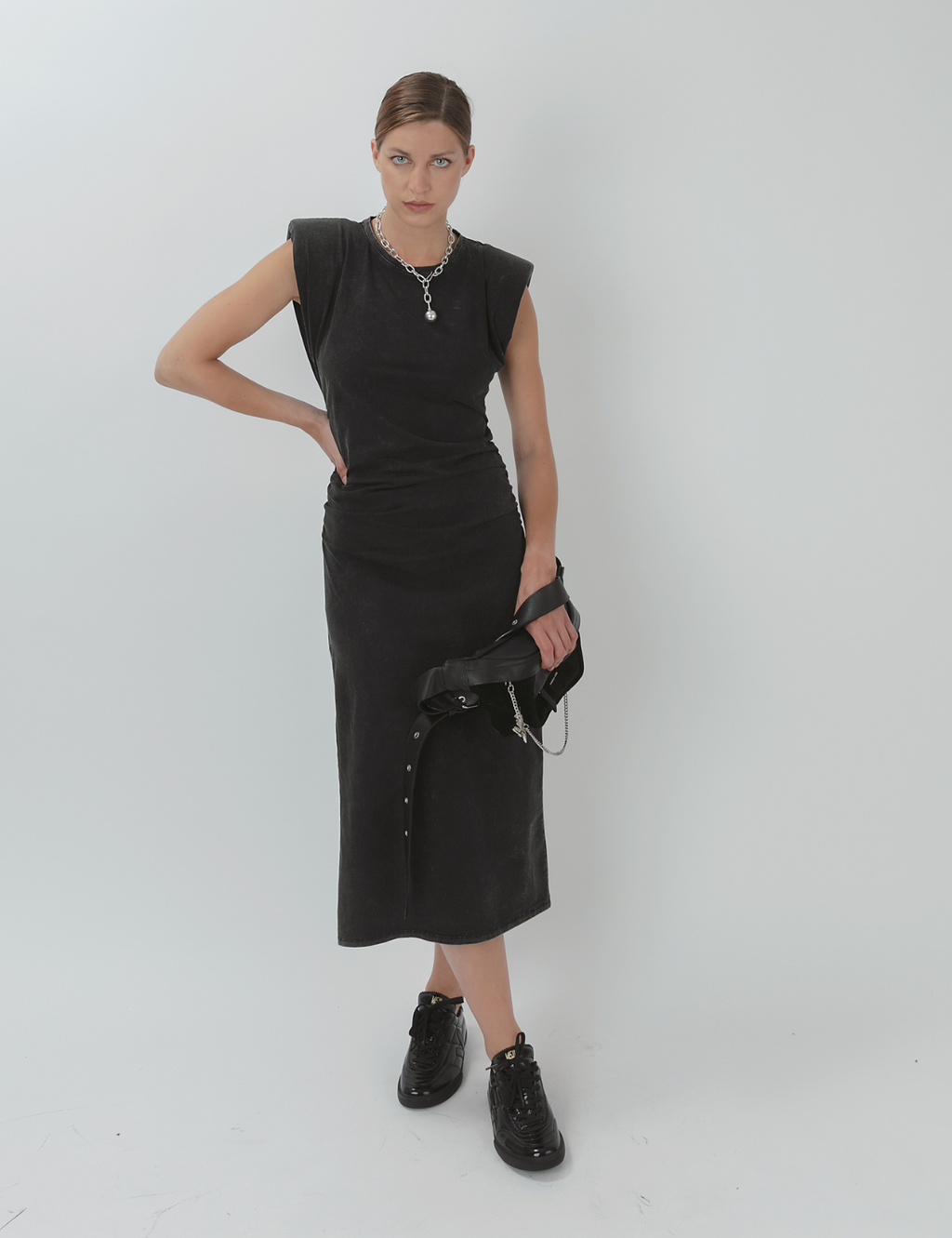 Vestido Algodón Donna Gris