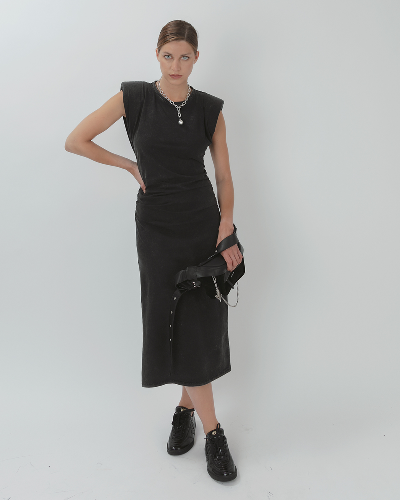 Vestido Algodón Donna Gris