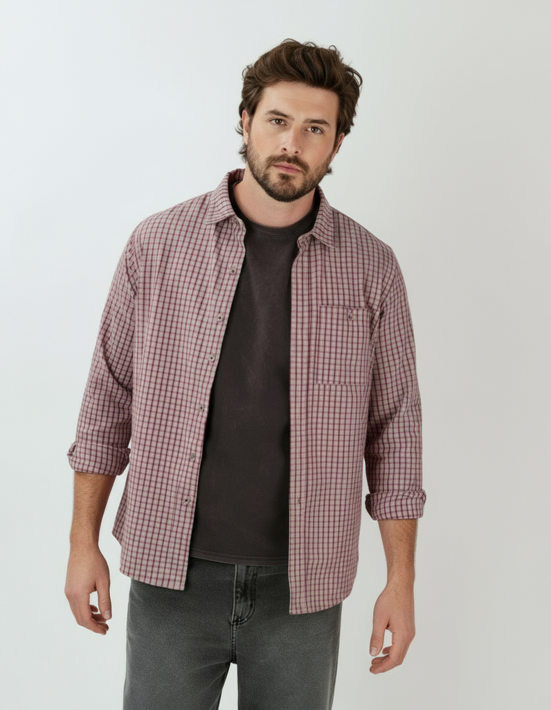 Camisa escocesa Dandy Gris